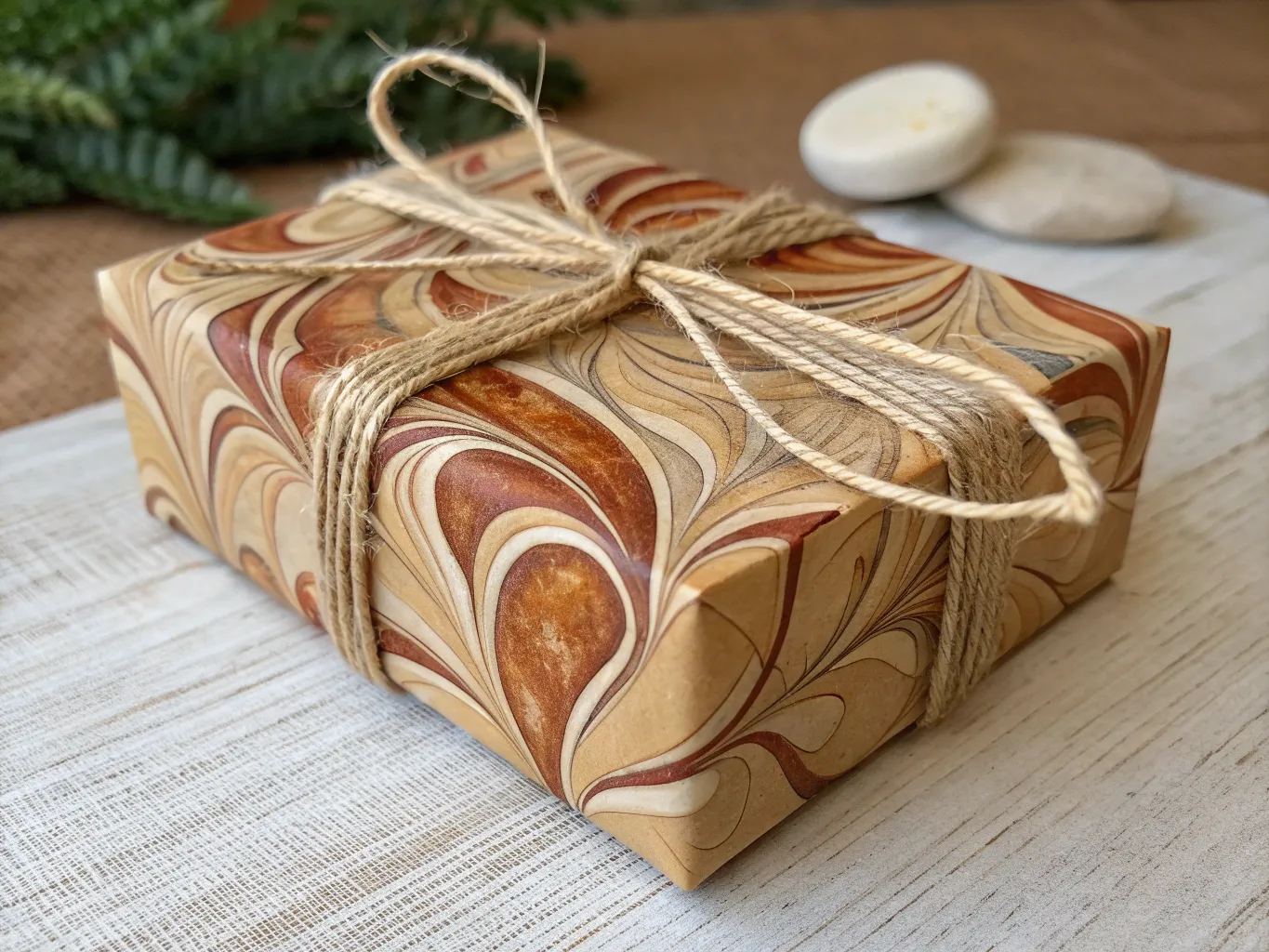 Handgemaakt decoratief geschenk met organische vormen