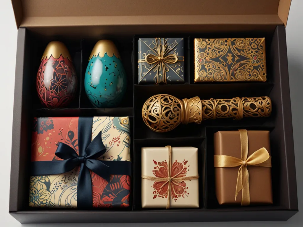 Geschenkset met verschillende kunstzinnige elementen