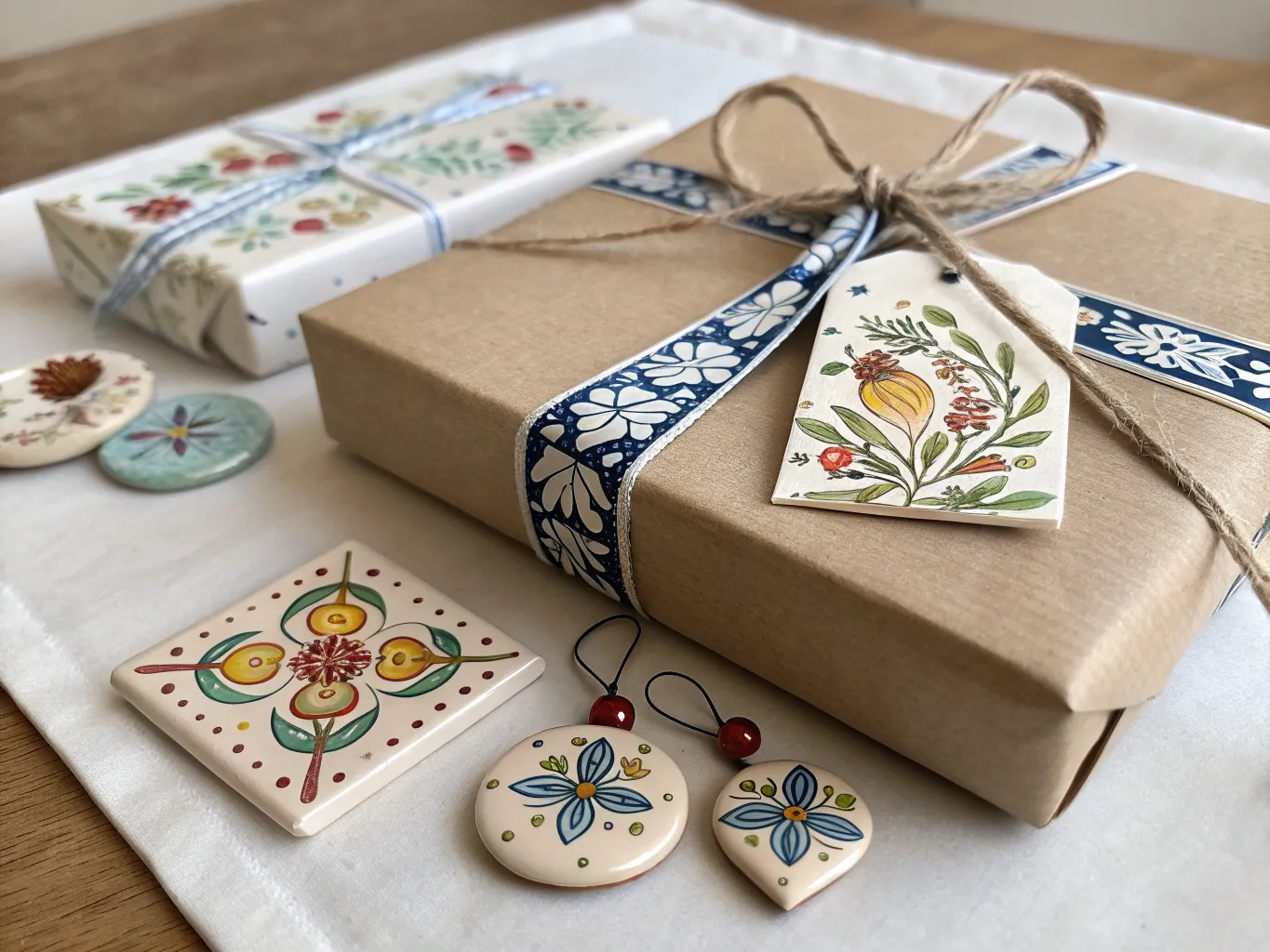 Geschenk met keramische elementen